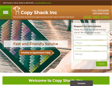 Tablet Screenshot of copyshack-nm.com